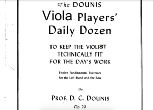 The Dounis VIOLA Players' Daily Dozen